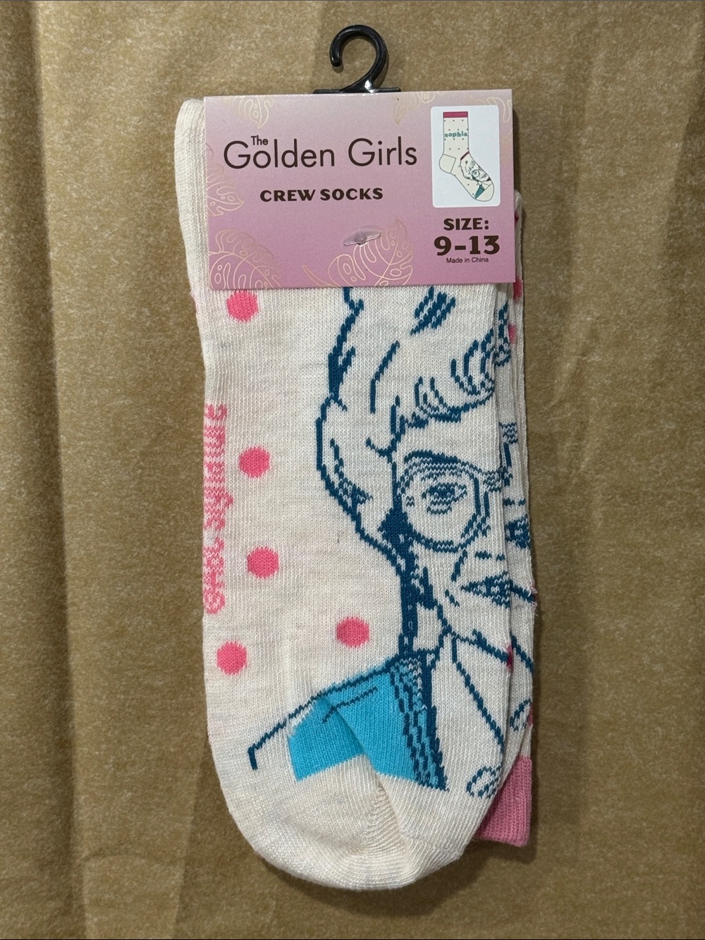 3/$20 The Golden Girls Sophia Petrillo Funny Novelty Crew Socks - NWT